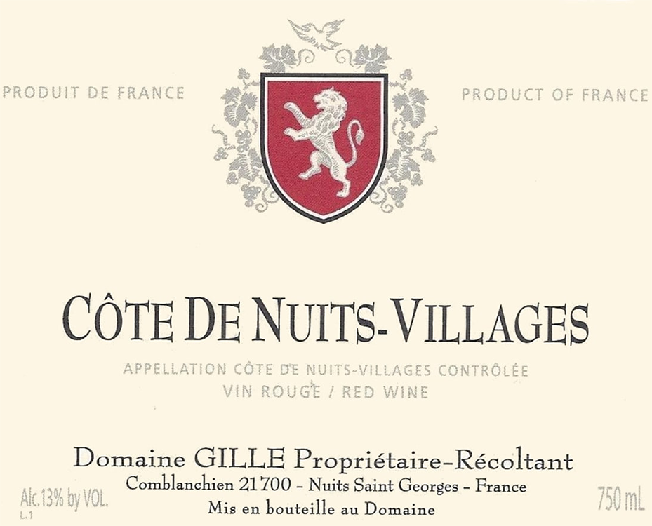 cote de nuits wine label