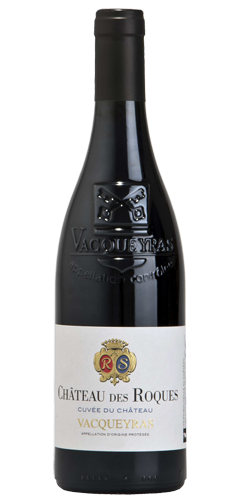 chateau des roques red wine from the vacqueyras region of the rhone valley in france