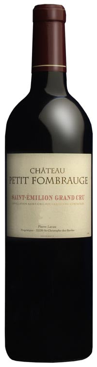 red wine from st emilion chateau petit fombrauge
