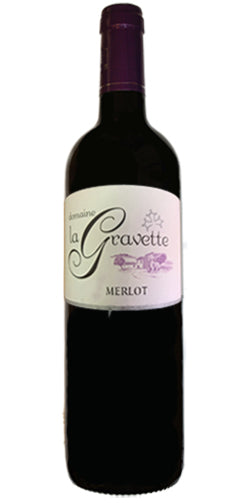 Domaine La Grave - Merlot red wine from the minervois region in france.