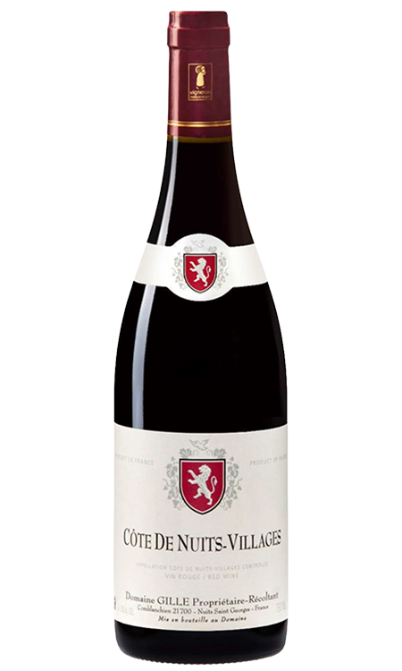 red pinot noir wine from cotes de nuits made by mathieu gille