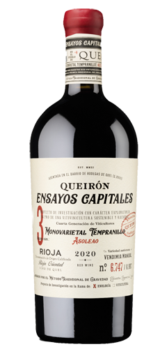 Queiron vineyard wine made in the village of quel in the rioja region of spain. 100% tempranillo made from sun dried grapes.